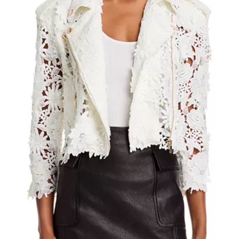 Generation Love Crawford 3D Lace Moto Jacket NWT
